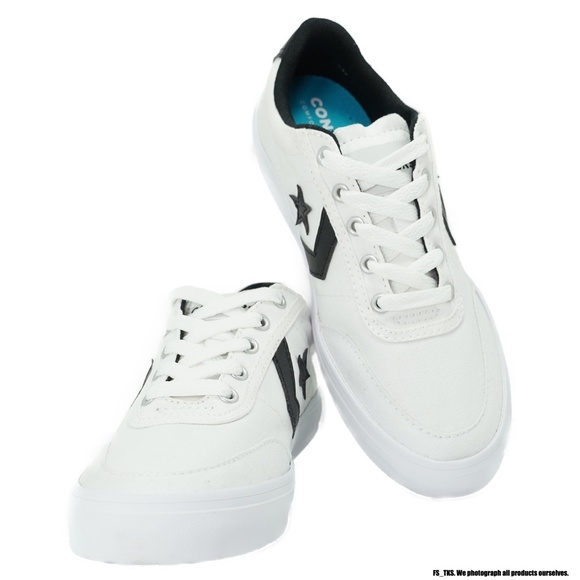 Converse Courtland Ox Little Kids (White / Black) - Picture 2 of 7